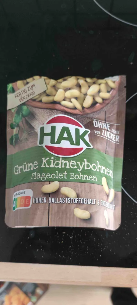 Grüne Kidfnybohnen