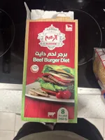 Diet beef burger