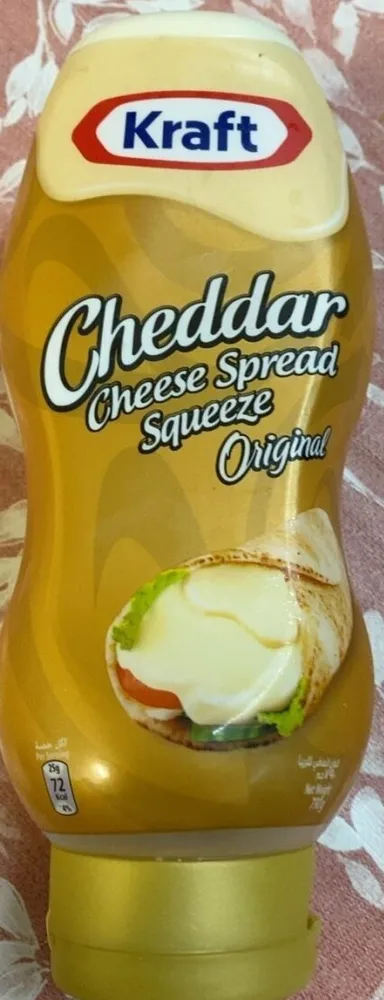 Kraft cheddar cheese spread squeeze original