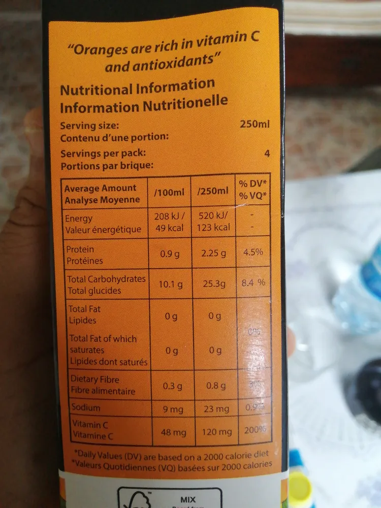 Nature's Juice Orange Juice