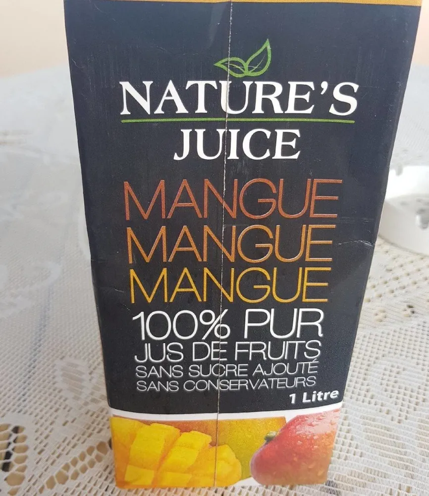 Jus de mangue 100% jus de fruit
