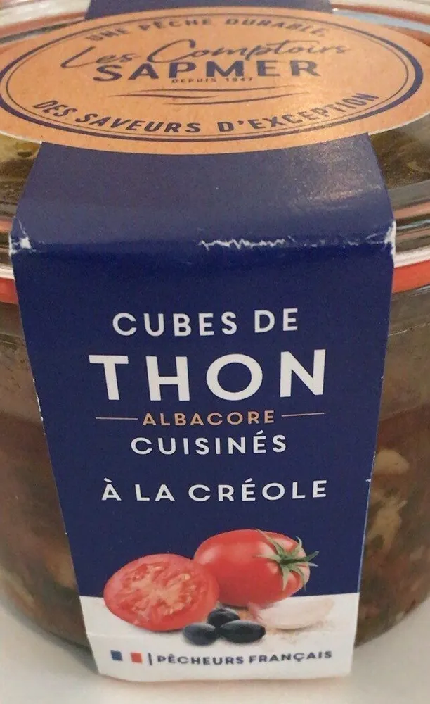 Cubes de thon cuisinés à la créole