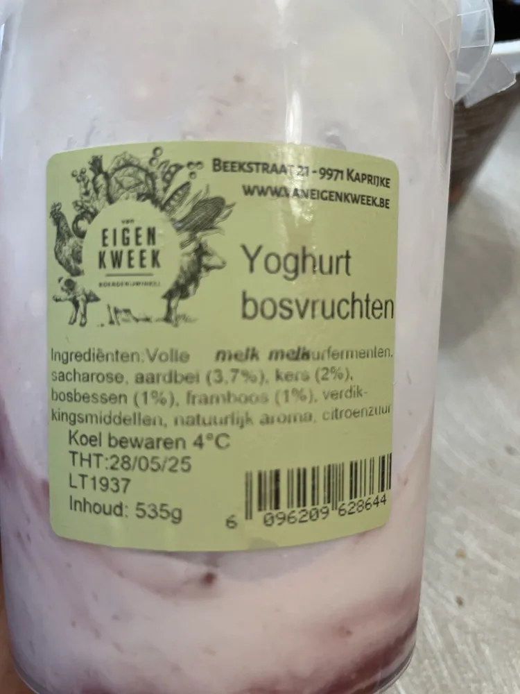 Yoghurt Bosvruchten