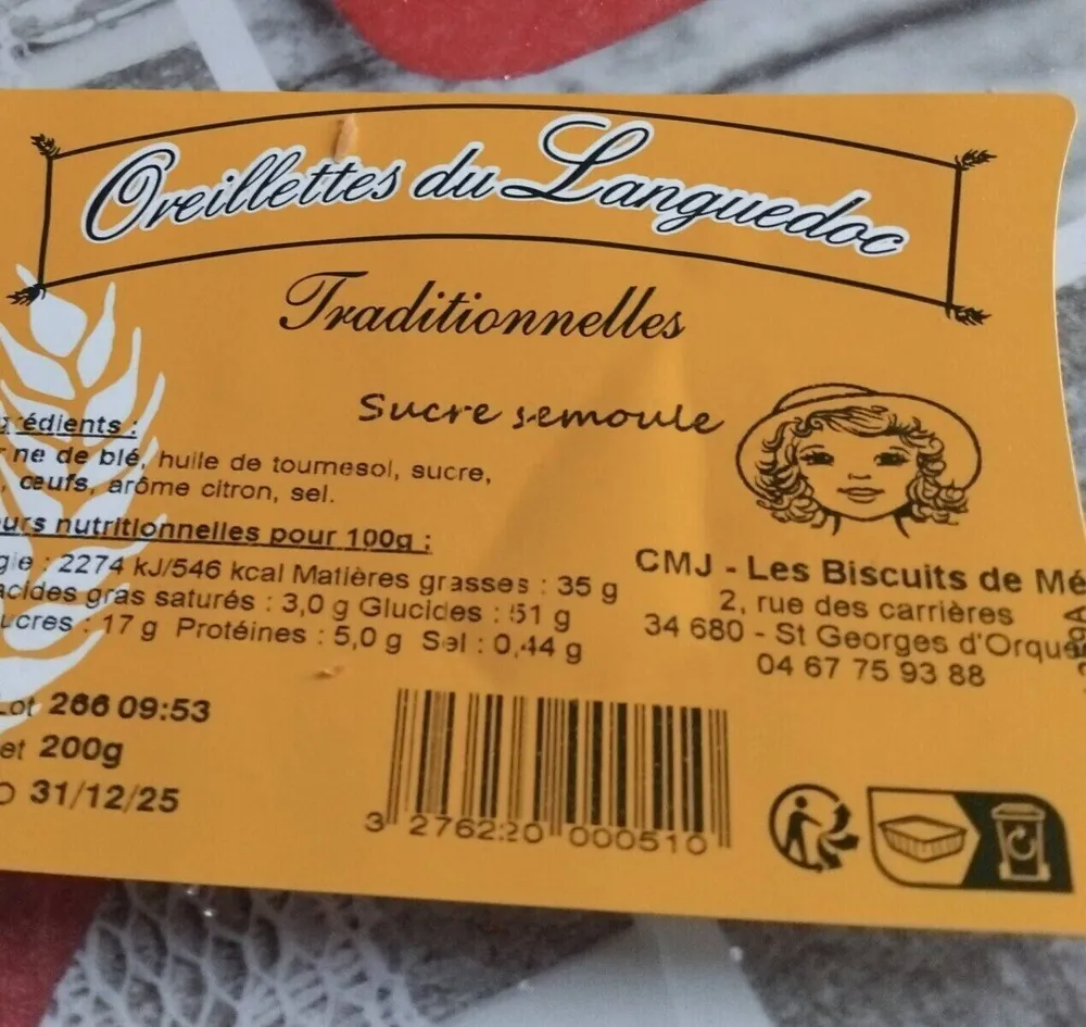 Oreillettes du languedoc