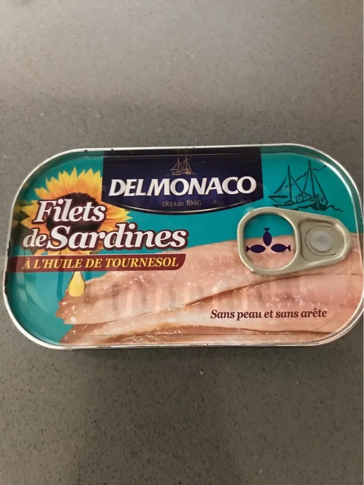 Filets de sardine a lhuile de tournesol
