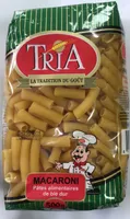 Tria - Macaroni - Pâtes alimentaires de blé dur