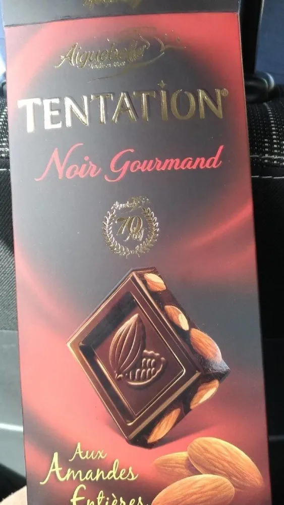 Chocolat Tentation Noir Gourmand Amandes