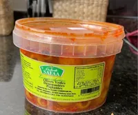 Olives vertes dénoyautées piquantes
