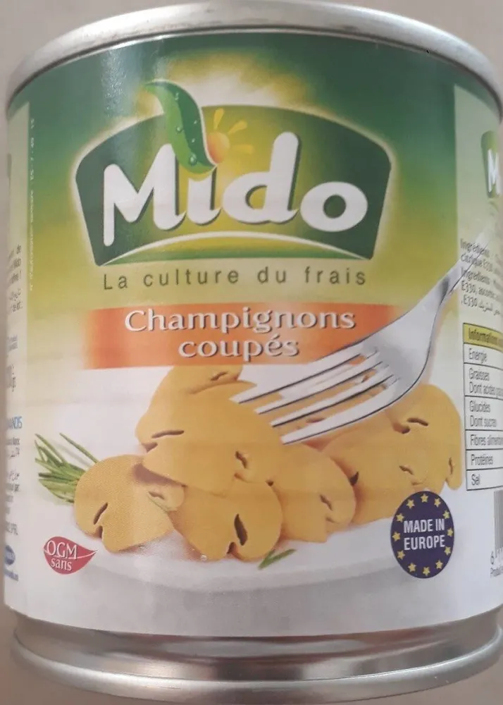 Champignons coupés