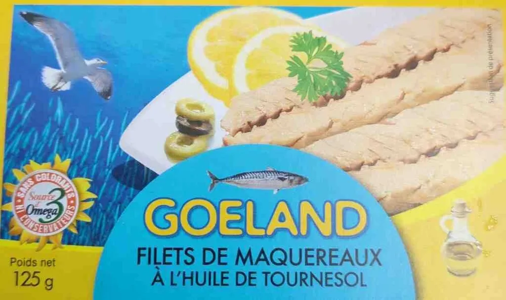 Filé de Maquereaux à l'huile de Tornosol.