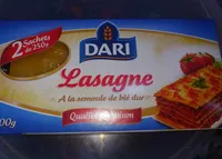 Lasagne a la semoule de ble dur