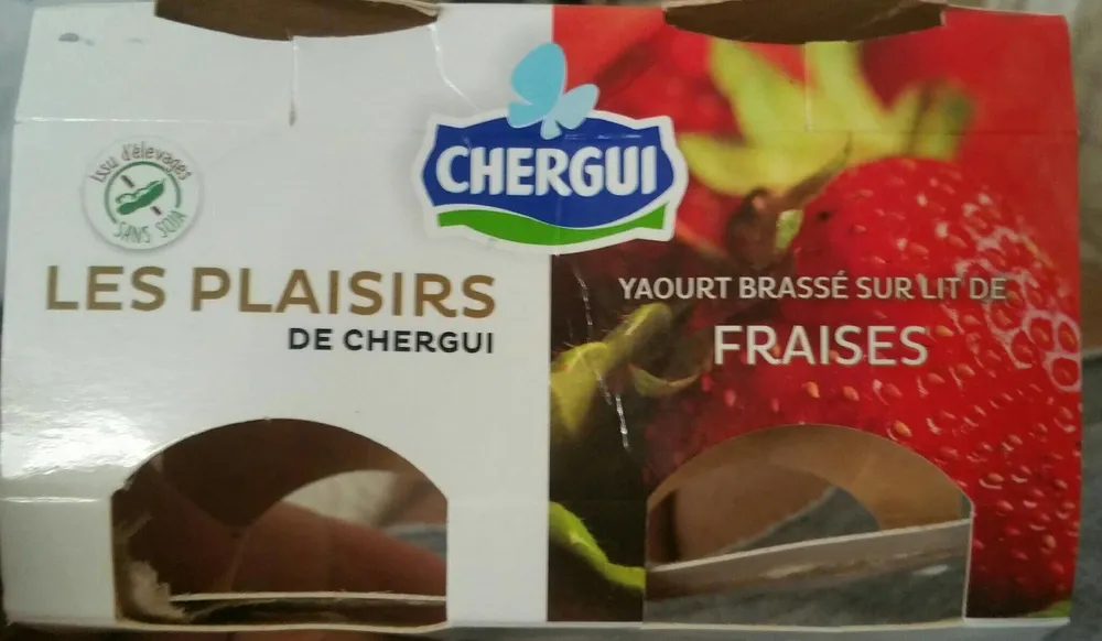 CHERGUI Yaourt Brassé sur Lit de Fraises