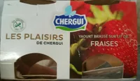 CHERGUI Yaourt Brassé sur Lit de Fraises