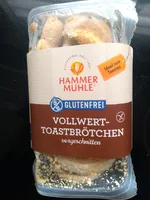 Vollwert-Toast Brötchen vorgeschnitten