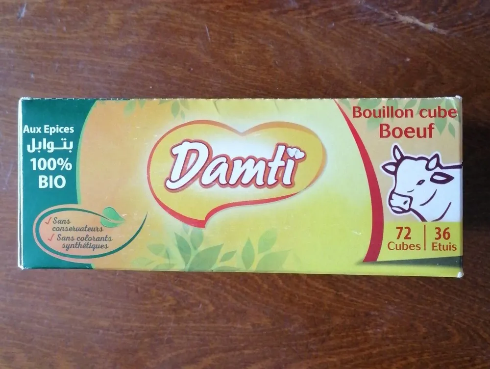 Bouillon cube boeuf bio