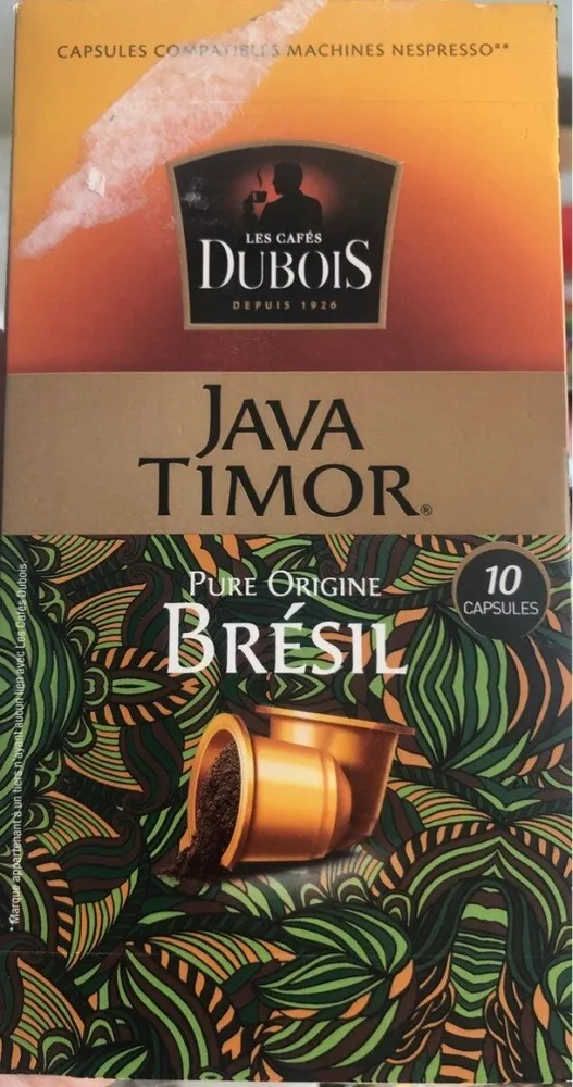 Capsules java timor bresil