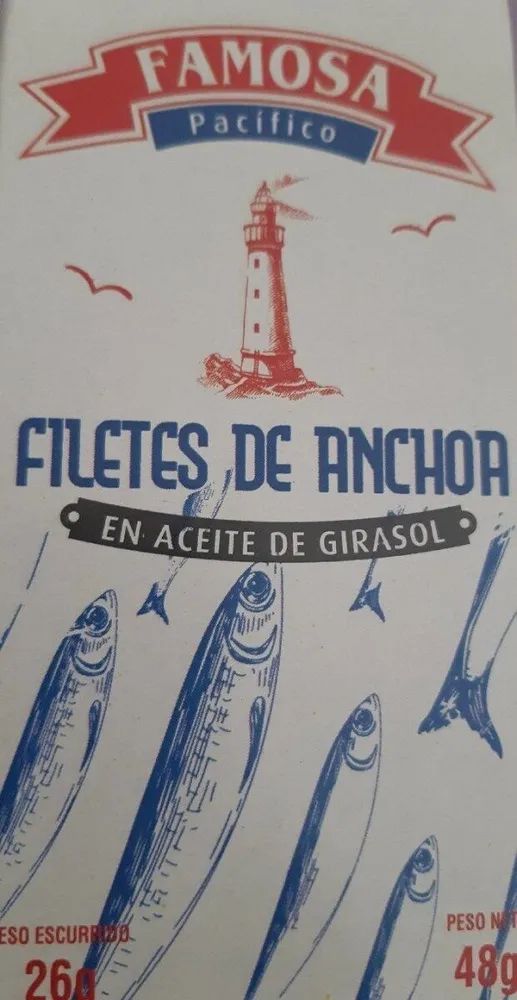 Filetes de anchoa en aceite de girasol