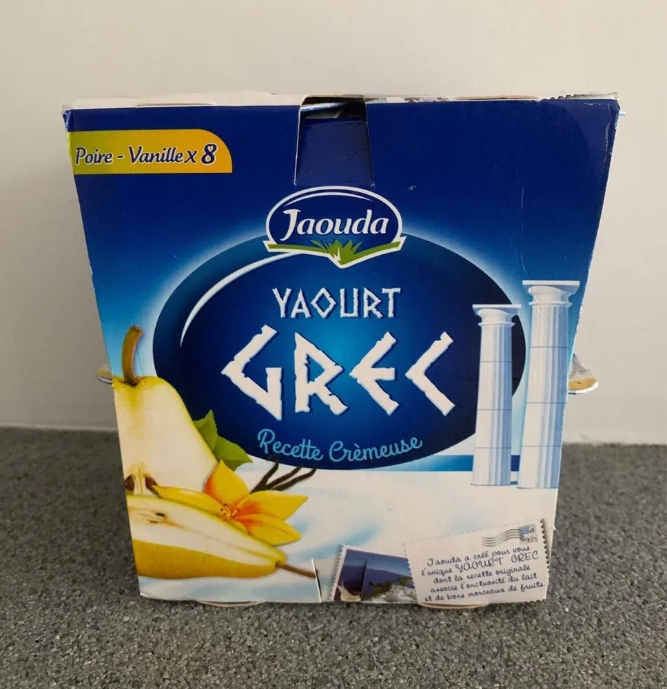 Yaourt grec poire vanille