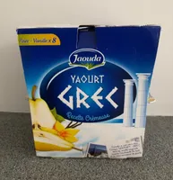 Yaourt grec poire vanille