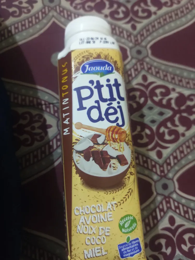 P'tit déj Chocolat avoine noix de coco miel