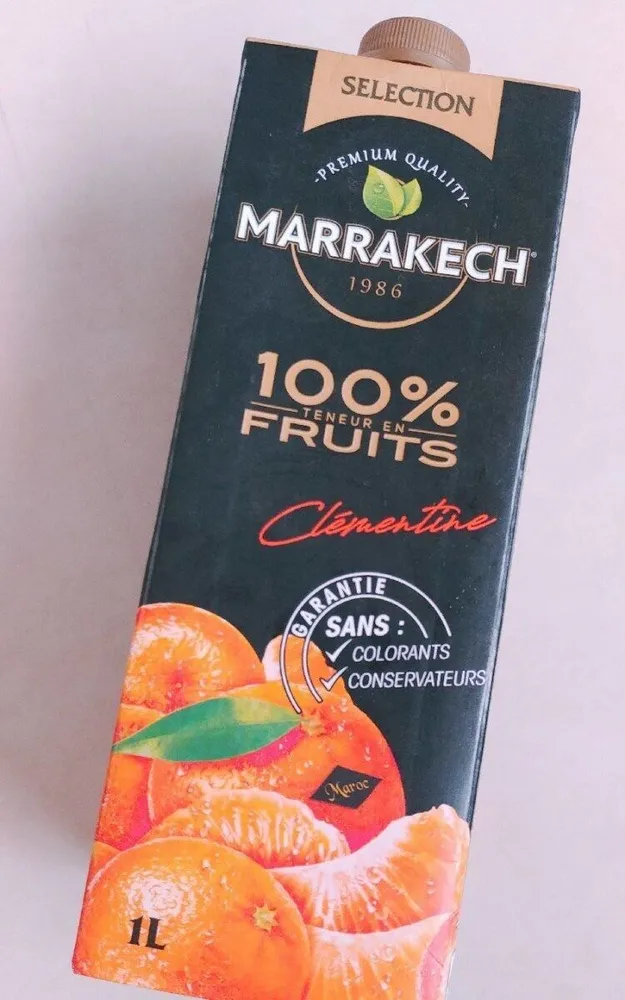 100 % teneur en fruits clémentine