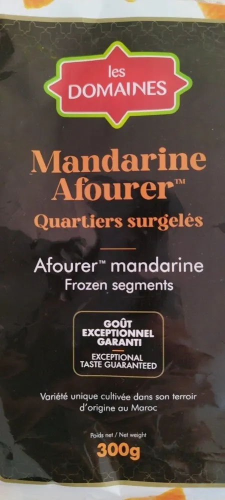 Mandarine Afourer quartiers surgelés
