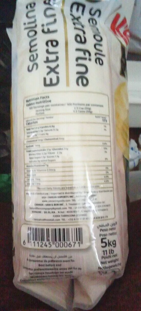 Semolina Extra Fine