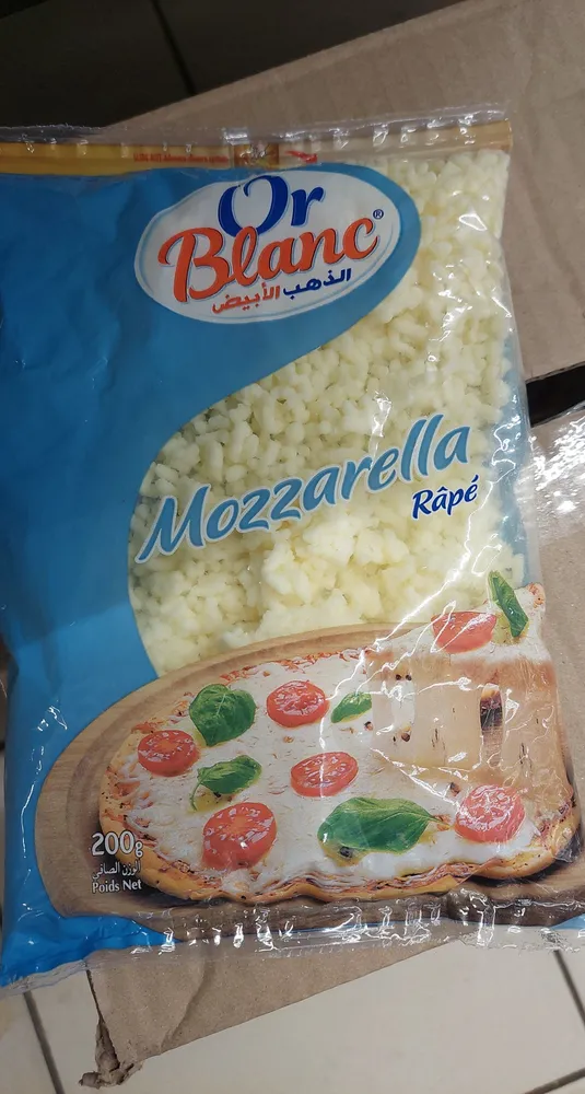 Mozzarella râpé or blanc 200g