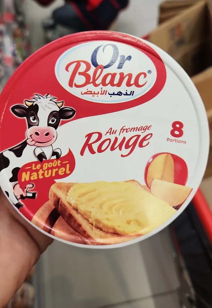Or blanc au fromage rouge 8 p