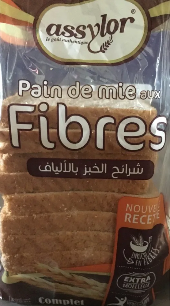 Pain de mie au fibres