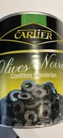 Olives noires confites rondelles