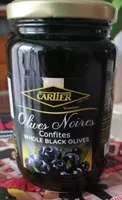 Olives noires confites