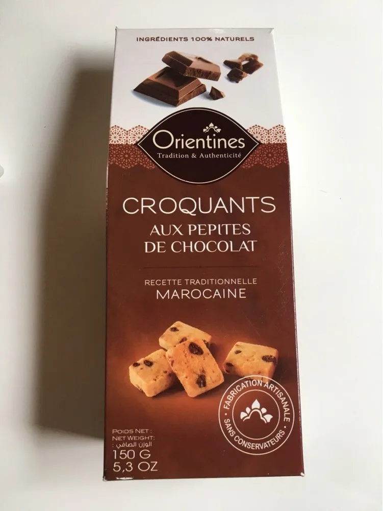Croquants aux pepites de chocolat