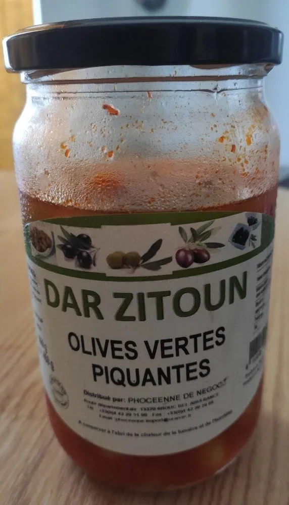 Dar Zitoun, olive verte piquante