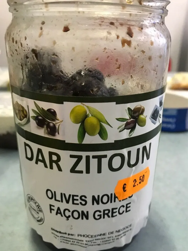 Olives noires facon grece