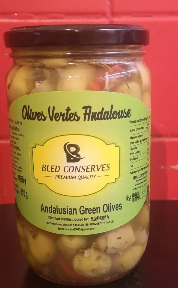 Olives vertes andalouse