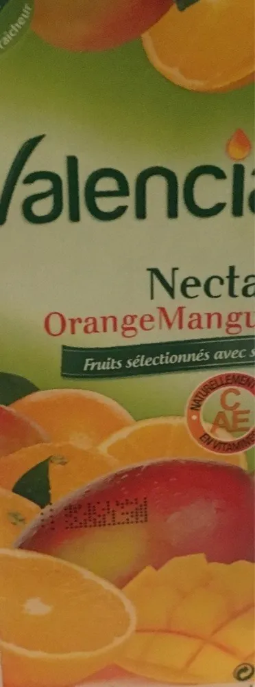 Jus orange nectar mangue