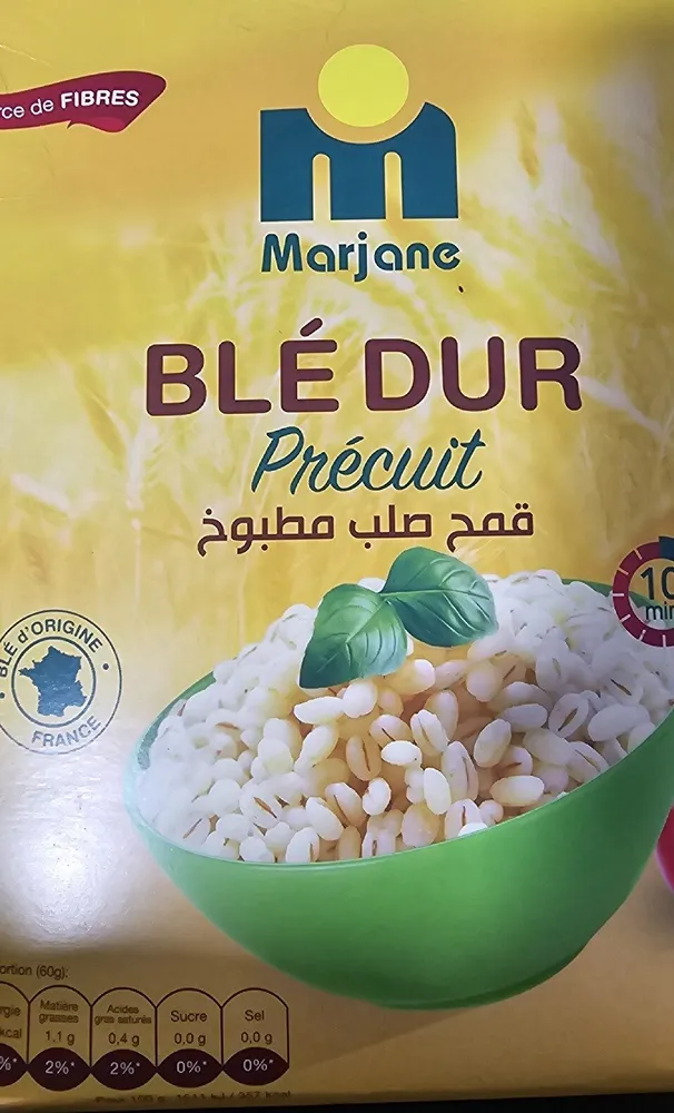 Blé dur précuit
