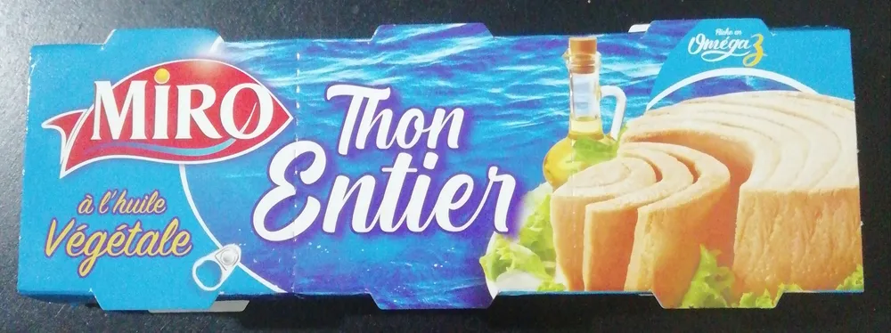 thon Entier a l'huile végétale