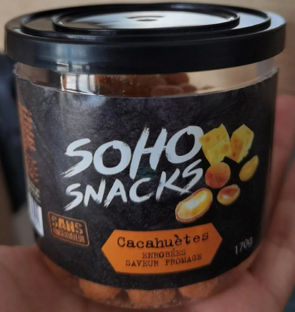 Cacahuètes enrobées saveur fromage
