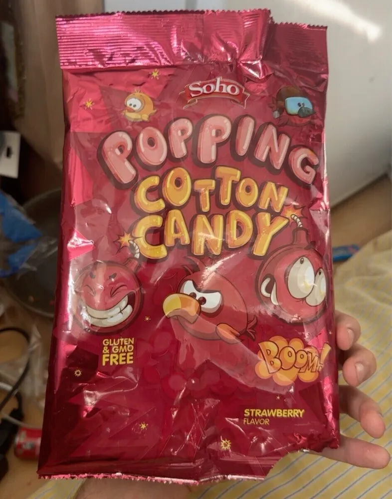 Popping cotton candy