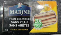 filets de sardines sans peau sans arêtes à l'huile végétale