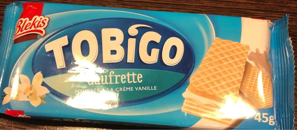 Gaufrette fourrée àla vanille tobigo