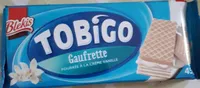 Gaufrette fourrée à la crème vanille