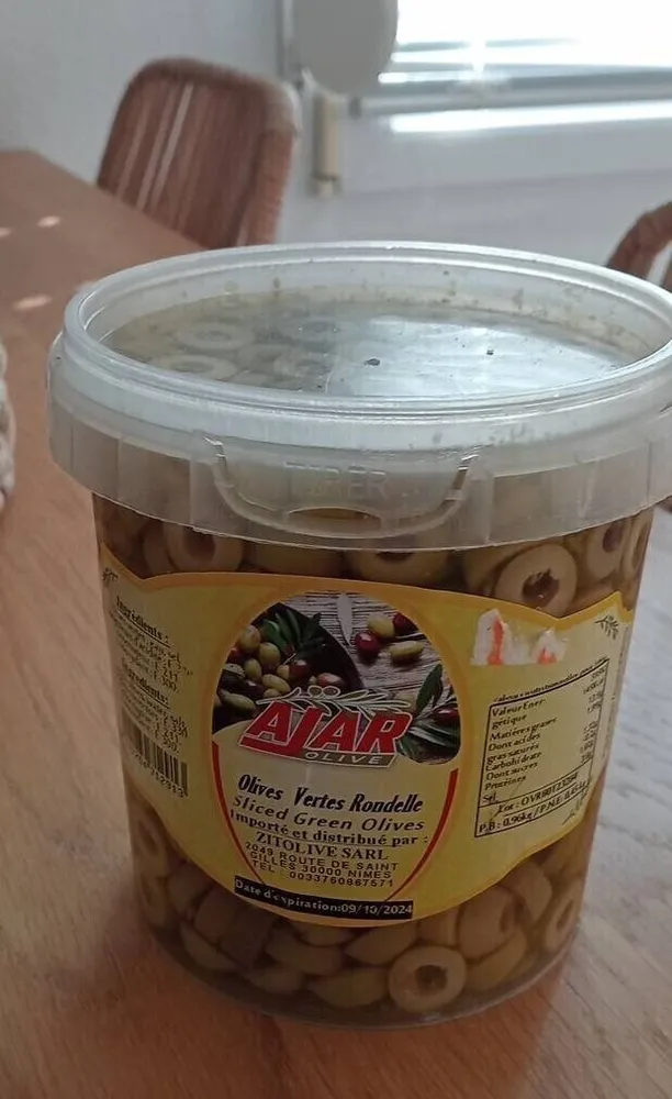 Olives vertes rondelle