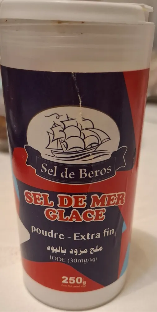 Sel de mer glace, poudre extra fin