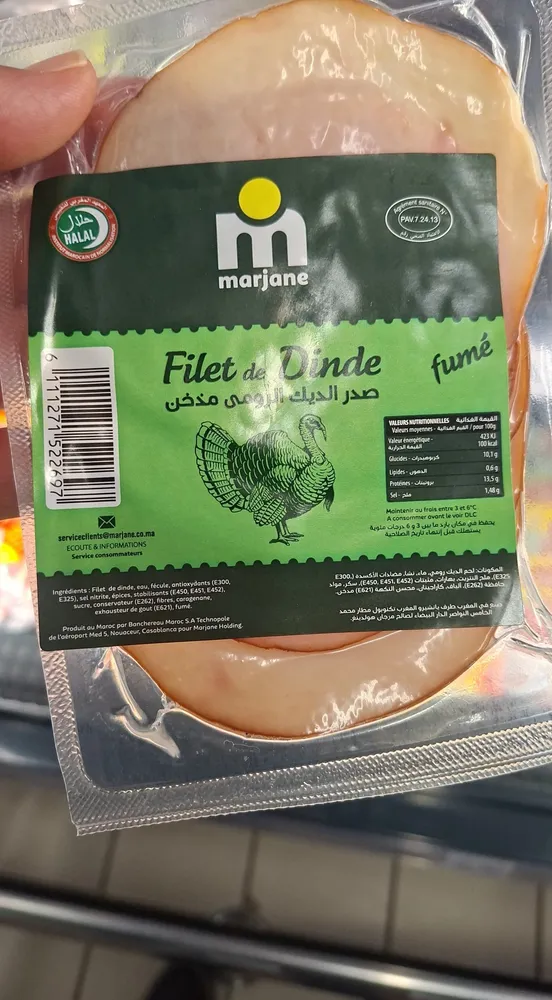 Filet de dinde fumé