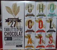 Assortiment de 27 Tablettes de Chocolat