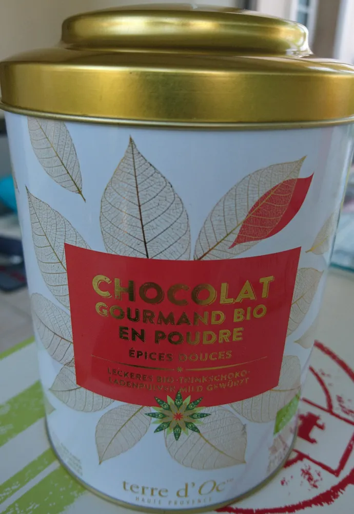 chocolat gourmand bio en poudre épices douces
