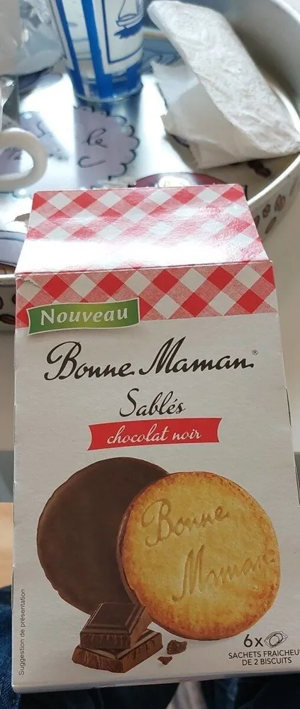 Bonne Maman sablés chocolat noir